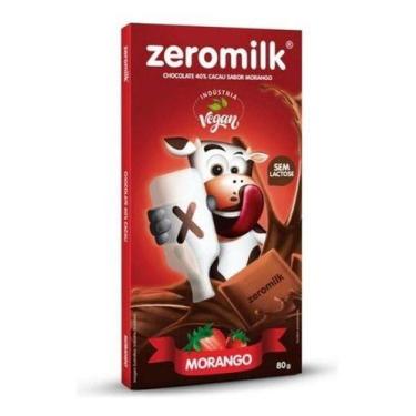 Imagem de Chocolate Zeromilk Morango Zero Lactose 80g