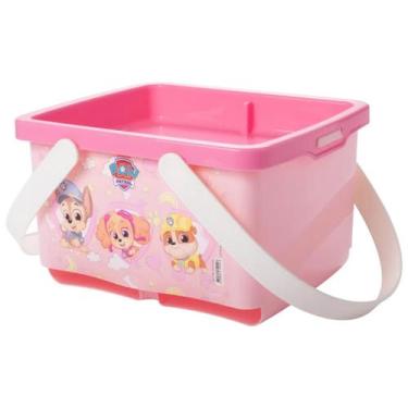 Imagem de Caixa Organizadora de Fraldas com Alça Prática Uso Diário Higiene Bebê