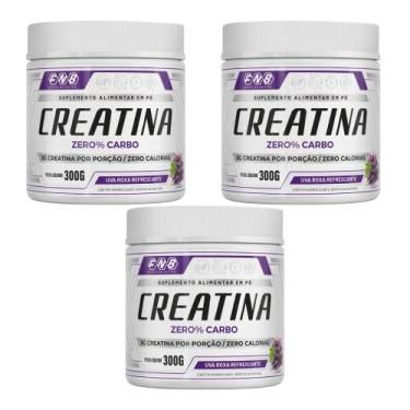 Imagem de Kit 3 Creatinas em Pó Zero Carbo 3x300g Sabor Uva Roxa FNB Sports Nutr