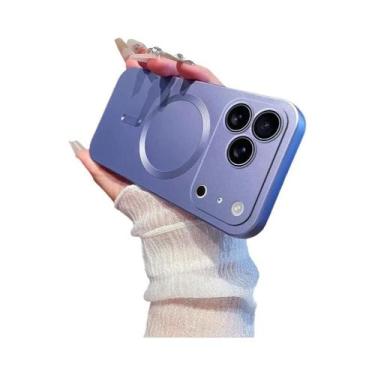 Imagem de Capa De Silicone Macia Com Efeito Metálico Para Apple iPhone 17 16 15 