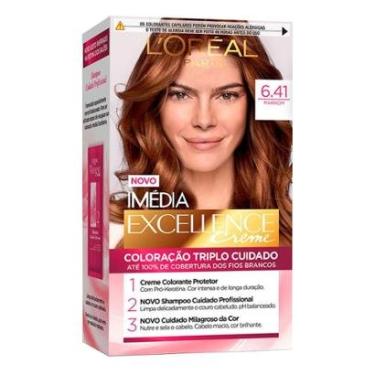 Imagem de Coloração Imédia Excellence L’Oréal Paris – Tons Castanhos 6.41 Marrom-Unissex
