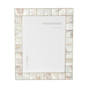 Imagem de PORTA RETRATO PEARL 18 x 13 CM NEU HOME STYLE, 13 x 18 cm, OFF-WHITE
