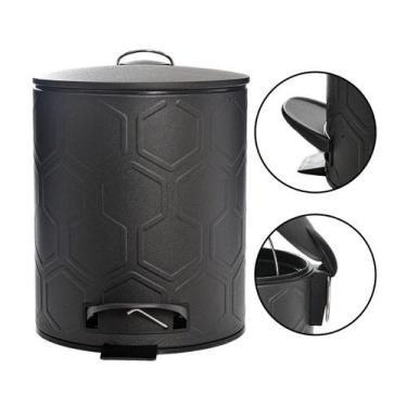 Imagem de Lixeira C/ Pedal Cesto De Lixo Removível 5l Cozinha Banheiro - Kadê