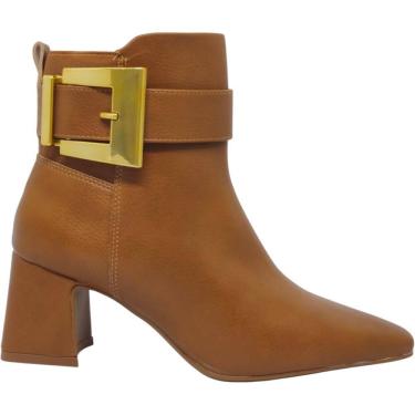 Imagem de Bota Feminina Casual Dia a Dia Passeio Festa Trabalho Rodeio Cano Baixo Bico Fino Salto...