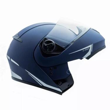 Imagem de Capacete Peels U-rb2 Azul Fosco Robocop + Oculos Solar, 62
