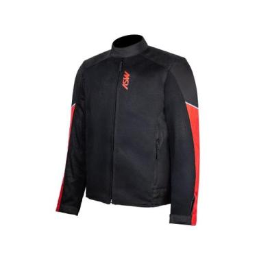 Imagem de Jaqueta ASW Legion Air Ventilada Masculina Preto Vermelho, Preto verme