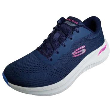 Imagem de Tênis Feminino Conforto Diario Running Arch Fit Skechers, Marinho, 38