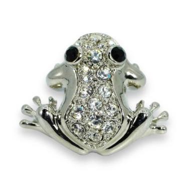 Imagem de Broche Sapo Prata Zircônia BRG3853 - Akasaki