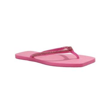 Imagem de Chinelo Sua Cia Rosa Tira Cristais , Rosa, 39/40