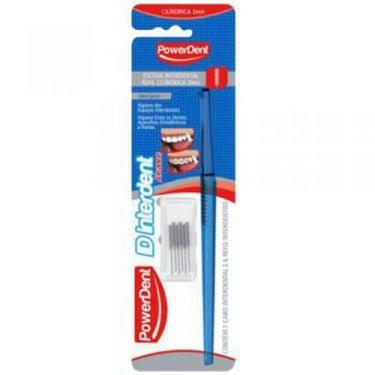 Imagem de Escova interdental power dent id com 6 refis cilindrica 3mm