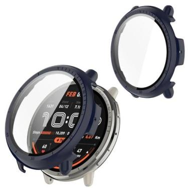 Imagem de Case de proteção em acrilico para Amazfit Active 2 2025 COR:AZUL MARIN