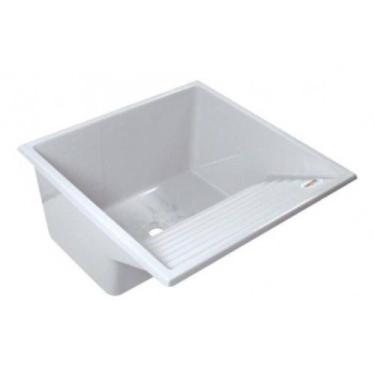 Imagem de Tanque Granitado Simples 45X45 20L Fix Branco Irmãos Corso - Irmaos Co