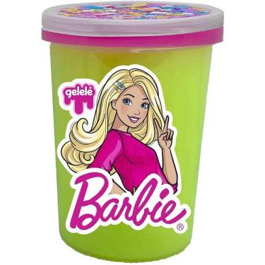 Imagem de Slime Barbie Gelelé 180g com Charms e Aromas Sortidos Display 24 Unidades Rosa Doce Brinquedo