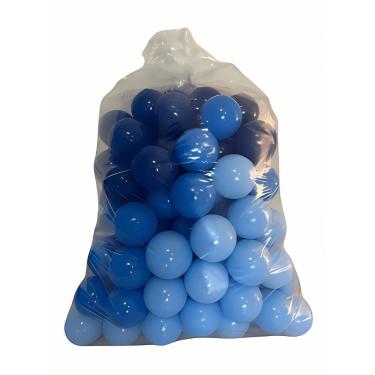 Imagem de Bolinhas para Piscina 50 Unidades Material Atóxico e Resistente Azul BB Bolinhas