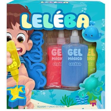 Imagem de Slime Gel Mágico Leleba 3 Cores Sortidas Textura Macia Experiência Sensorial Doce Brinquedo