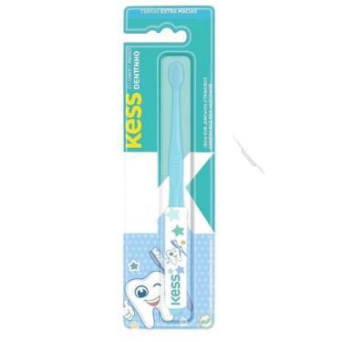Imagem de Kit Escova de Dentes e Porta Escova Infantil Bebê Extra Macia Confortá