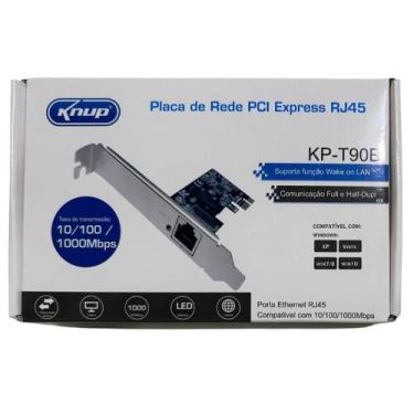 Imagem de Placa de Rede Interna PCI-e 10/100/1000MBPS KP-T90B Knup