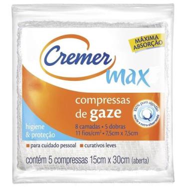 Imagem de Compressa de Gaze Cremer 11 Fios 7,5x7,5cm - 40 Embalagens com 5 Unida