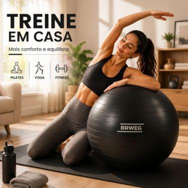 Imagem de Bola Emborrachada Yoga Pilates Atividades Exercícios Gestação com Bomb
