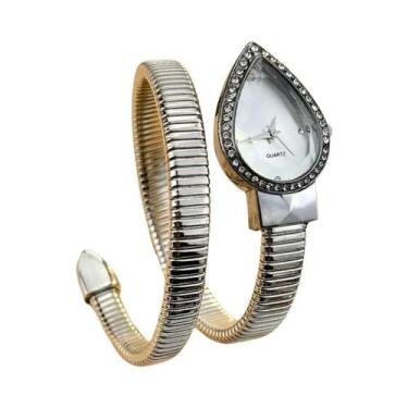 Imagem de Relógio Elegante Feminino com Design de Gota d'Água e Pulseira em Form