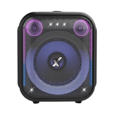 Imagem de Caixa de som amplificada amvox aca 410 neon led bivolt preto