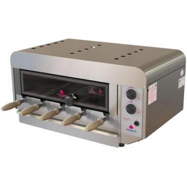 Imagem de Forno Assador Rotativo A Gás Progás com 5 Espetos N Style Bivolt PRR-0