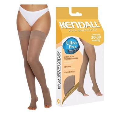 Imagem de Meia 7/8 de Alta Compressão Kendall 20-30 c/ Silicone Pé aberto, G