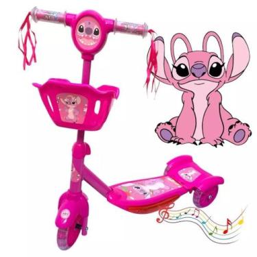Imagem de Patinete Infantil 3 Rodas Varia Modelos Musica C/Cesta Luz Musica  Cor