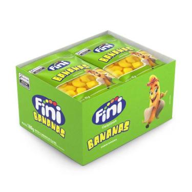 Imagem de Bala de Gelatina Bananas Mini Fini 12 pacotes de 15g cada