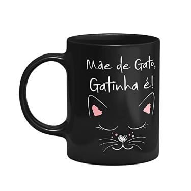 Imagem de Caneca Mãe de gato, gatinha é! - Preta