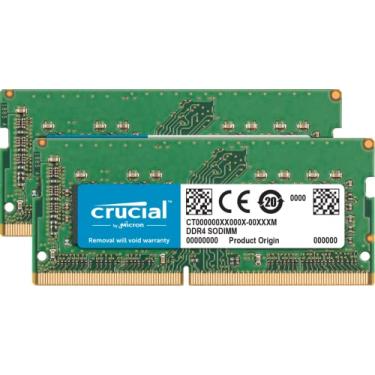 Imagem de Kit de Memória Crucial 32 GB (16GBx2) DDR4 2666 MT/s (PC4-21300) DR x8 SODIMM de 260 pinos - CT2K16G4SFD8266