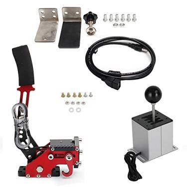 Imagem de Frezon Travão de mão USB com braçadeira e câmbio 7+R H para kit de volante Logitech G29 G920 3