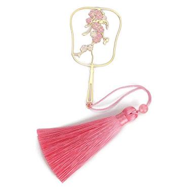 Imagem de Marcador de livros da coleção de livros de leitura, marcador clássico, para lembranças de presentes de casamento(Flores de pêssego)