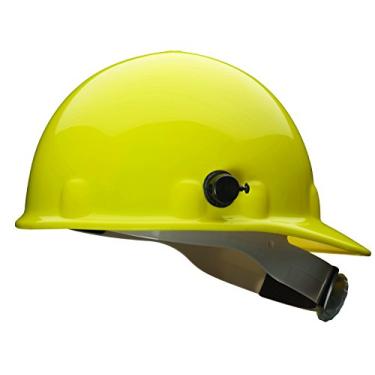 Imagem de Fibre-Metal por Honeywell E2QRW02A000 Boné rígido estilo catraca super oito com fecho rápido, amarelo