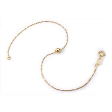 Imagem de Tornozeleira folheada a ouro com bola - 550352 - Rommanel Tamanho:23