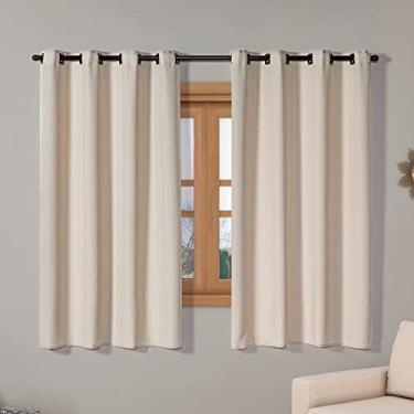 Imagem de Cortina Isa Varão Tecido Oxford 2,80m x 1,60m p/Janela Sala Quarto - Avelã