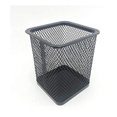 Imagem de Porta Caneta, Lápis, Aramado, Quadrado, Preto, 10x8cm