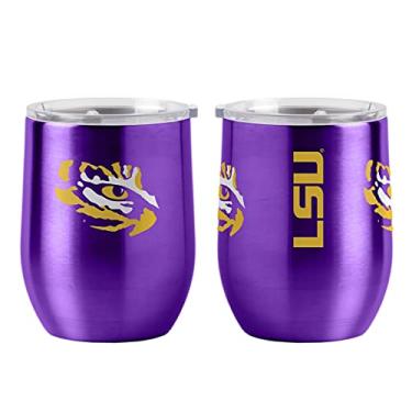 Imagem de Copo de bebida NCAA LSU Tigers aço 16 curvado, cores do time, tamanho único