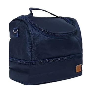 Imagem de Bolsa Térmica c/ 2 Compartimentos Lancheira Marmita Fitness
