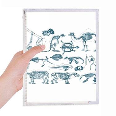 Imagem de Caderno de ilustrações de esboço de osso de animal diário de folhas soltas recarregável