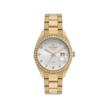 Imagem de Relógio Technos Riviera Analógico em Aço Dourado 5 ATM 2115MOI