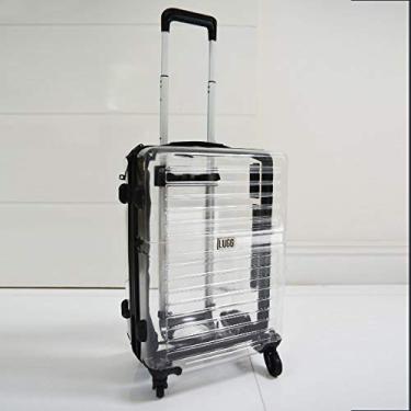 Imagem de MALA DE BORDO TRANSPARENTE CUBE BRANCO