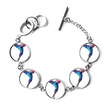 Imagem de DIYthinker Bracelete colorido com pingente de corrente para amantes de animais e animais de estimação