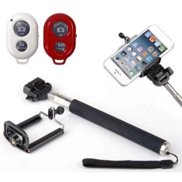 Imagem de Bastão Selfie Monopod Com Controle Remoto Bluetooth