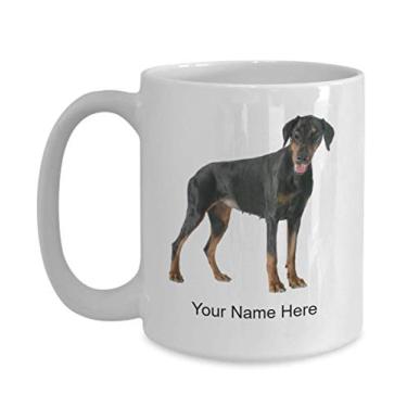 Imagem de Caneca personalizada Doberman-pinscher - Copo de cachorro personalizado - Caneca de café de cachorro personalizada - Caneca de café de 425 g