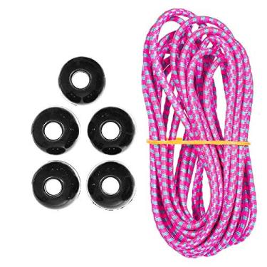 Imagem de West Coast Paracord Ball Bungee Kits – 3 m – Corda de choque 1/8 – Extremidades de plástico – Uso interno e externo (algodão doce)
