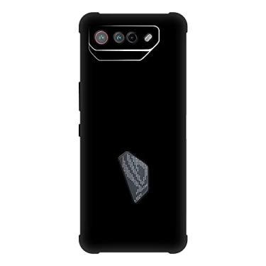 Imagem de Capa para Asus ROG Phone 7, capa traseira de TPU macio à prova de choque de silicone anti-impressões digitais, capa protetora de corpo inteiro para Asus ROG Phone 7 (16,78 polegadas) (preto)