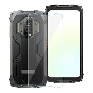 Imagem de KJYFOANI Película protetora de vidro temperado para Blackview BV9300, [1 unidade] de alta transparência [dureza 9H] [livre de bolhas] película protetora de vidro temperado para Blackview BV9300 de 16,7 cm.