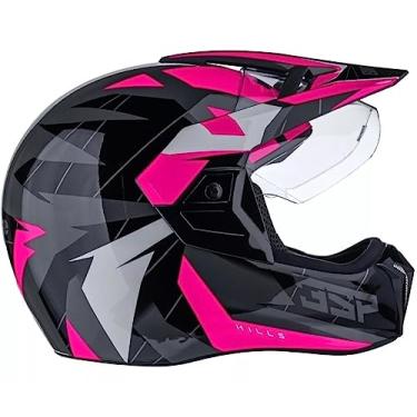 Imagem de Capacete Moto Bieffe 3 Sport Hills Preto Pink Brilhante (60)