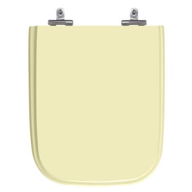 Imagem de Assento Sanitário Tivoli Bone (Bege Claro) Tampa para Vaso Ideal de Madeira Laqueada